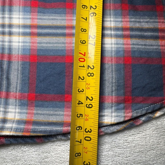 Ralph Lauren Classic Fit Plaid Button Down Shirt Men's XXL Navy Blue Red White - Picture 7 of 11